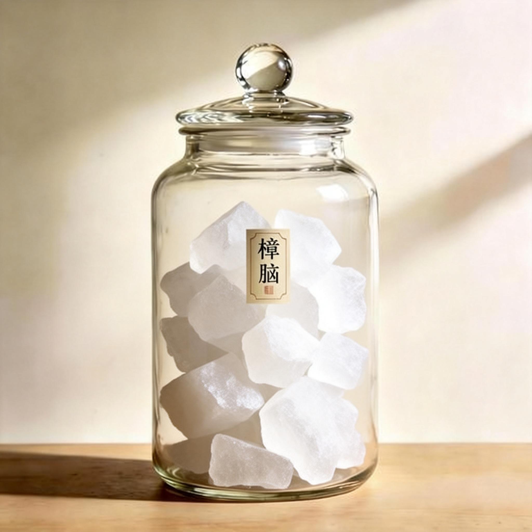 Camphor herbal material