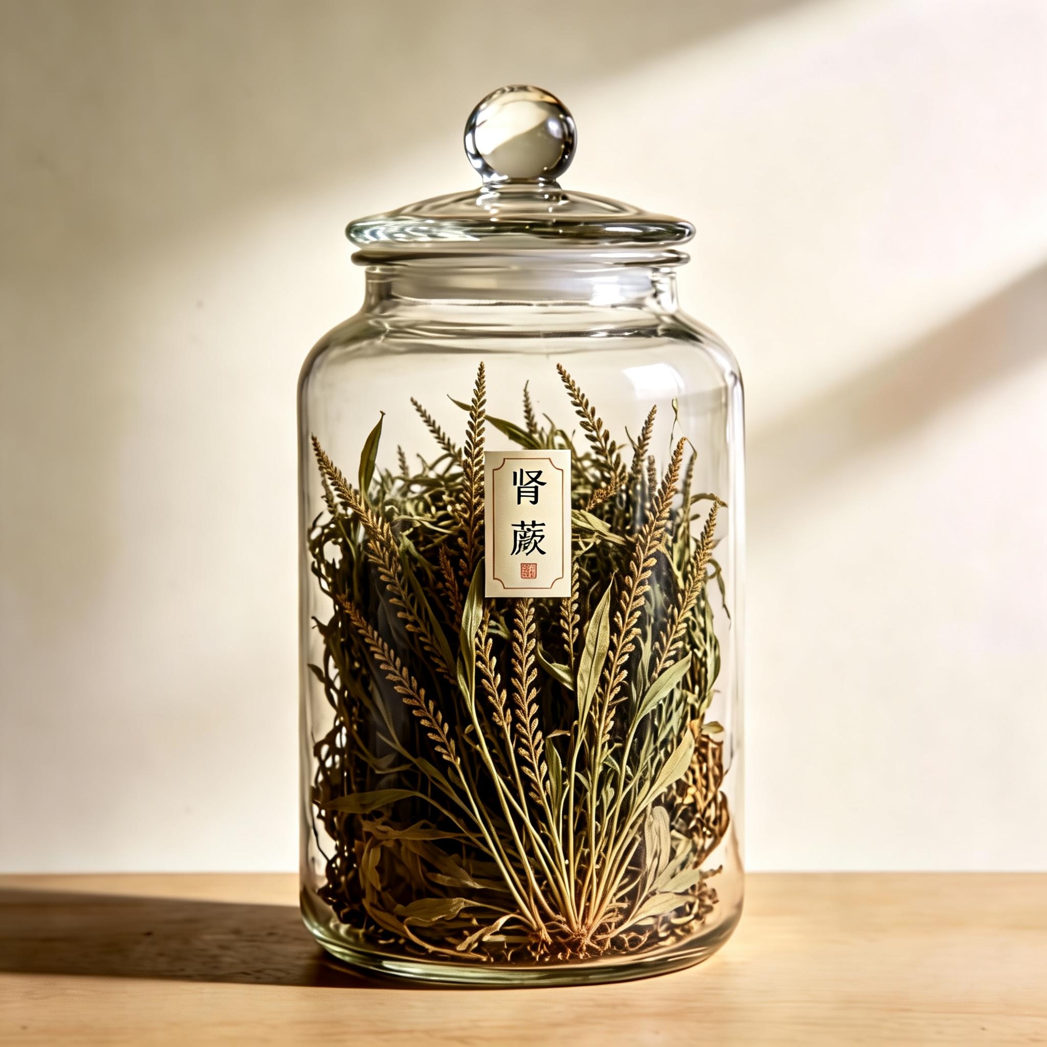 Tuberous Sword Fern Rhizome herbal material