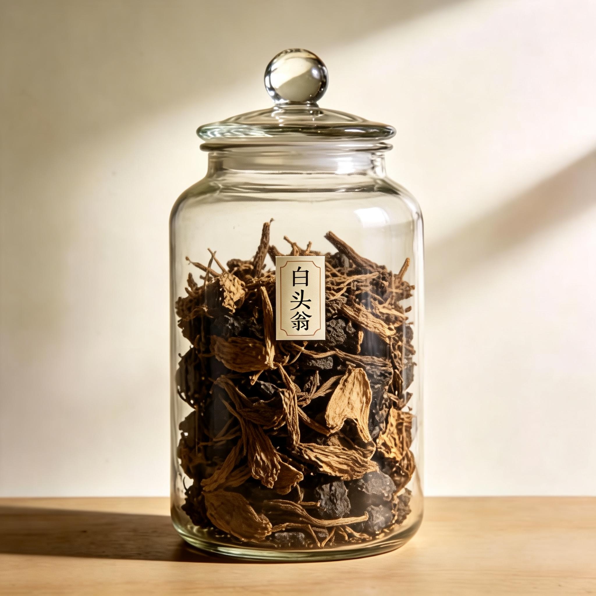 Chinese Pulsatilla Root herbal material