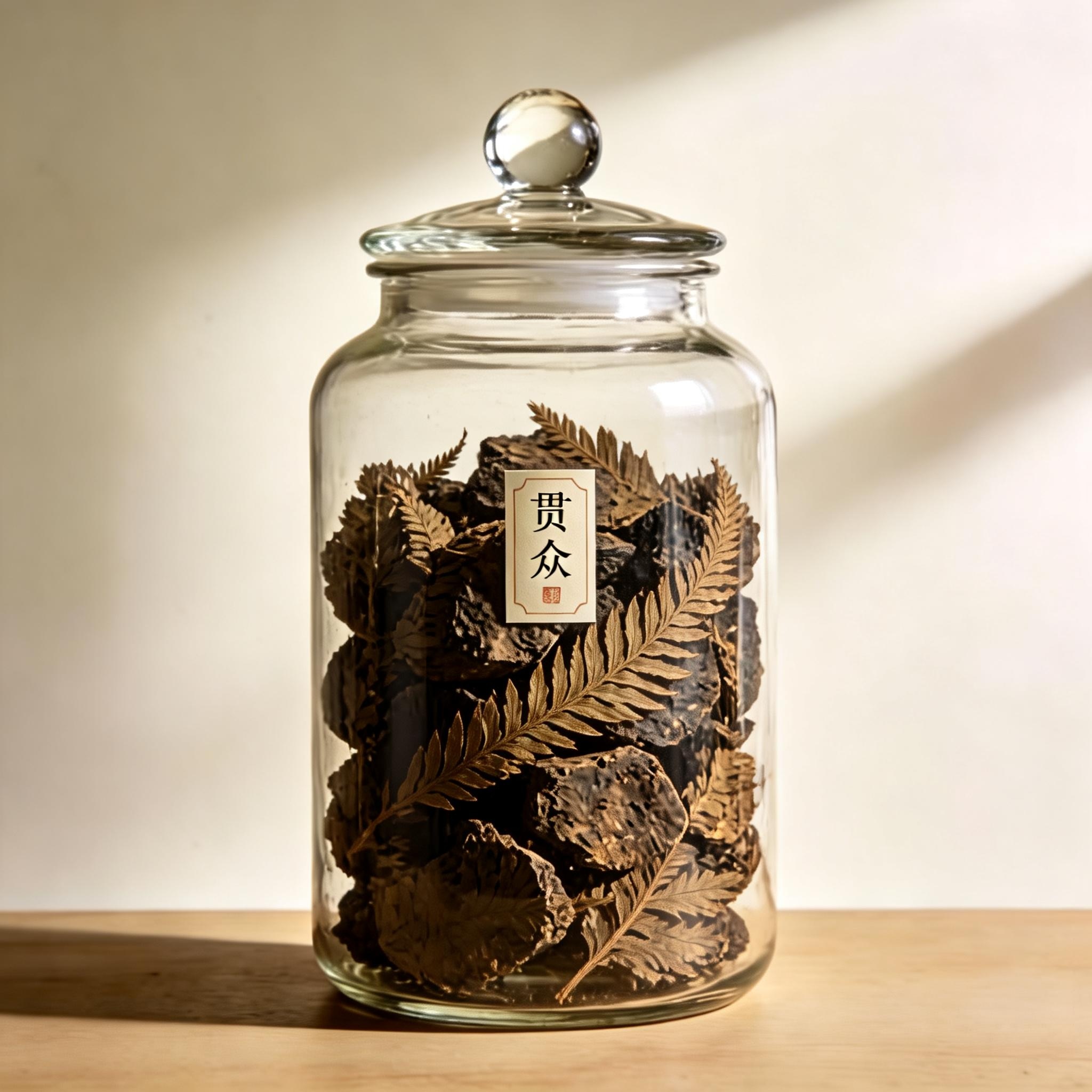 Fortunes Boss Fern Rhizome herbal material