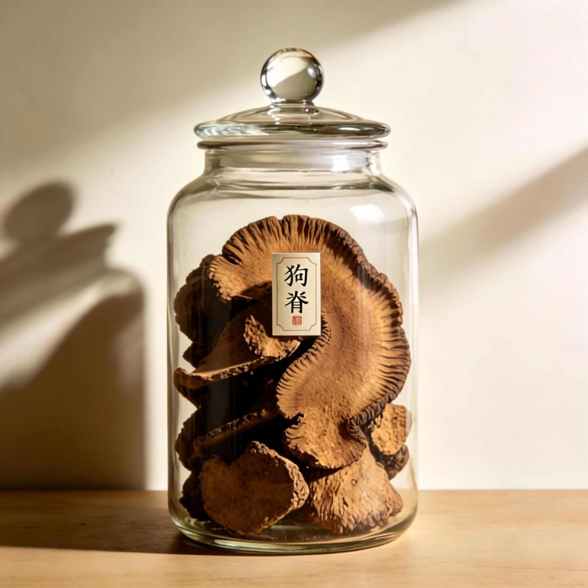 East Asian Tree Fern Rhizome herbal material