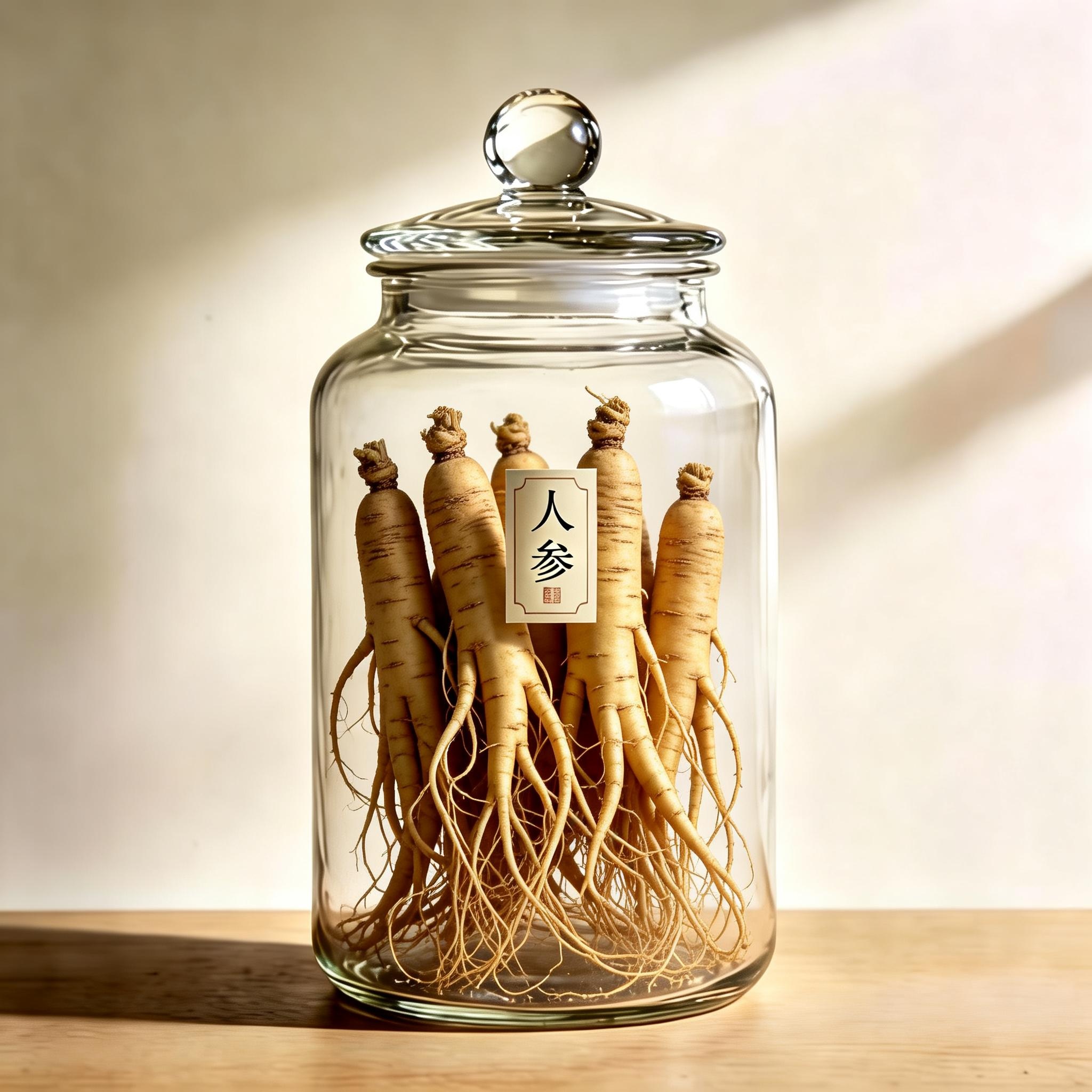 Ginseng herbal material