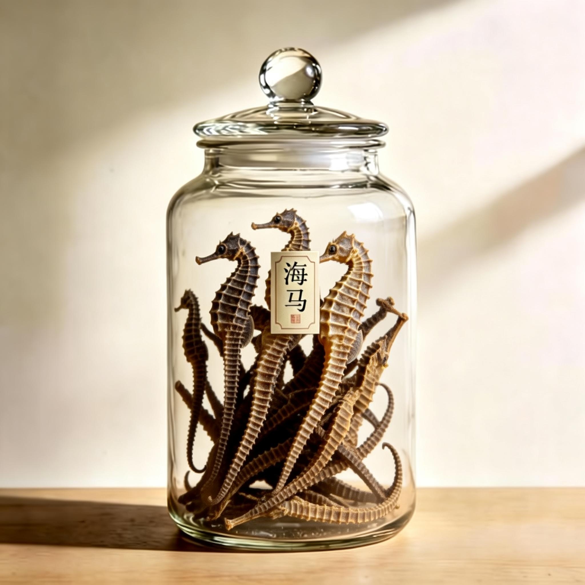 Sea-horse herbal material