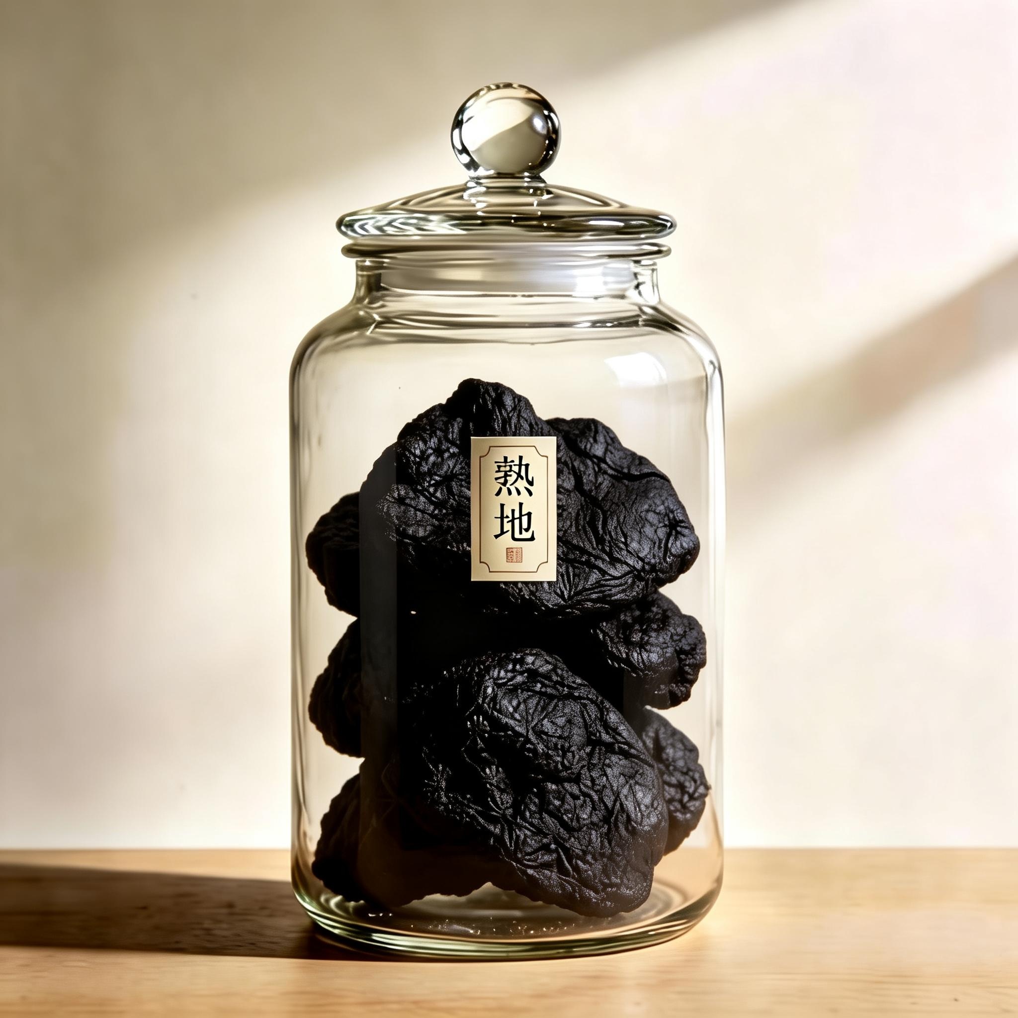 Radix Rehmanniae Praeparata herbal material