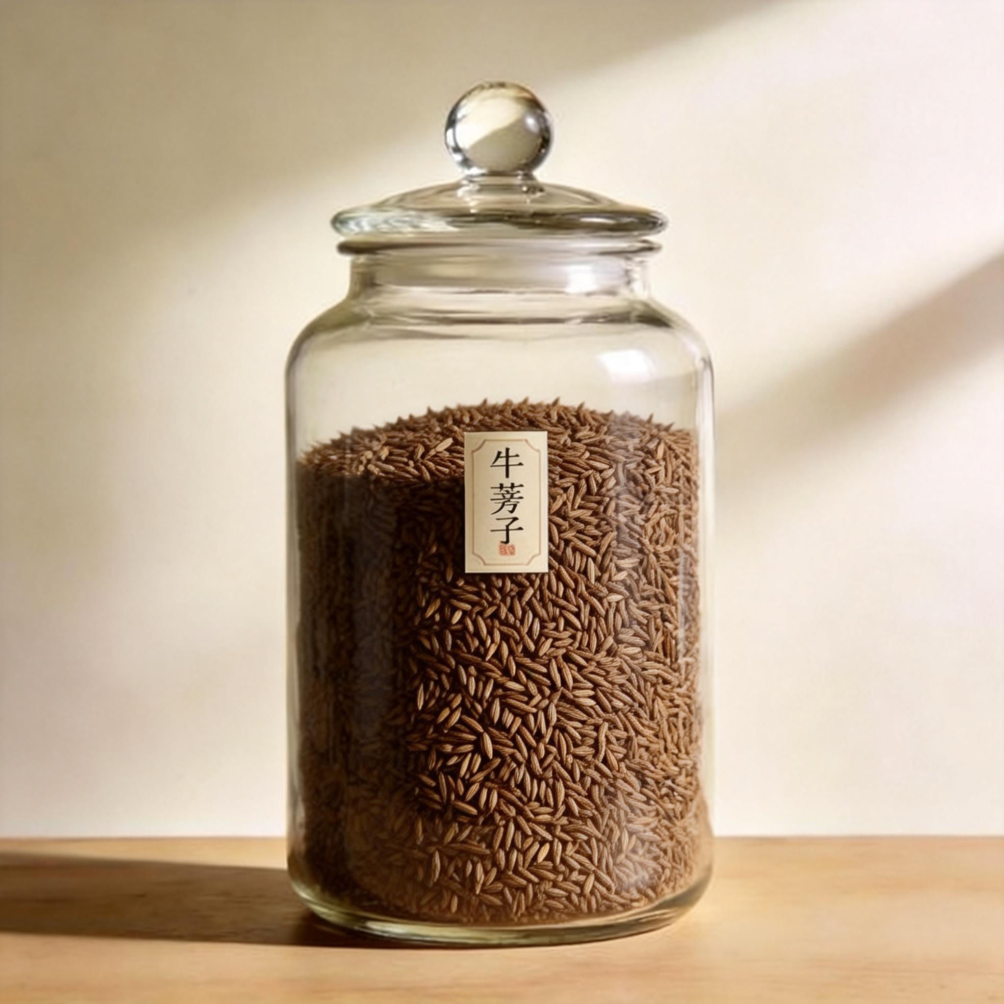 Great Burdock Achene herbal material