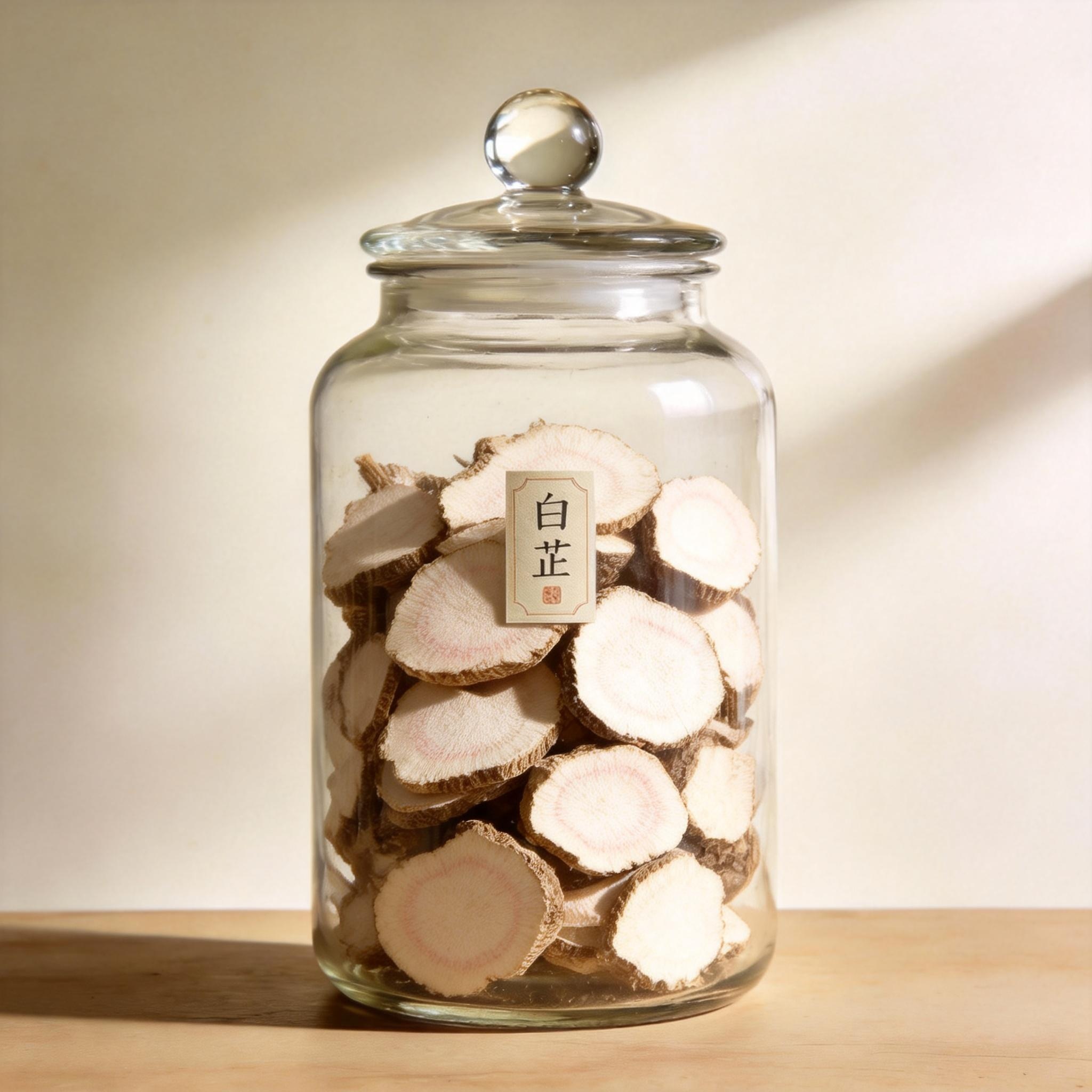 The Root of Dahurian Angelica herbal material